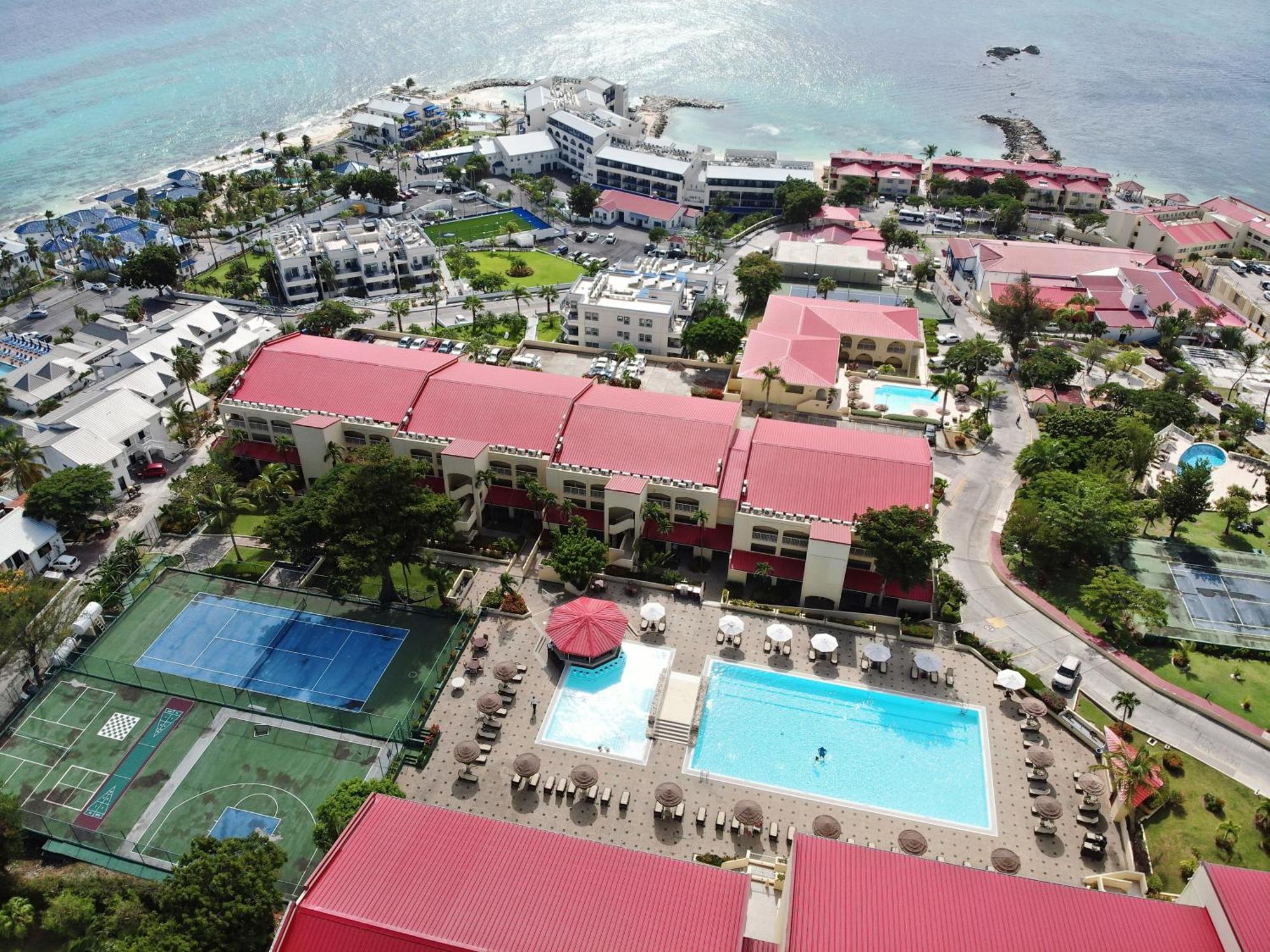 Simpson Bay Resort Marina & Spa Exterior photo Aerial view of the resort