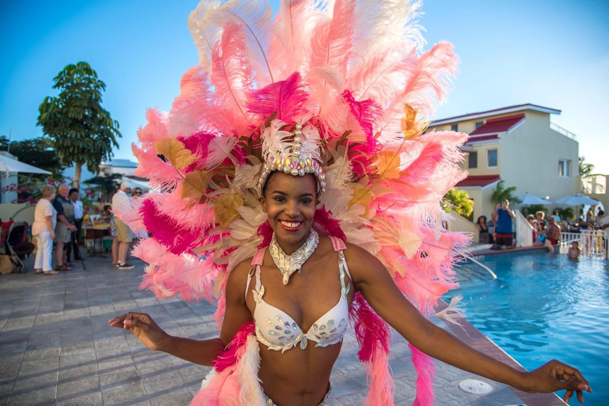 Simpson Bay Resort Marina & Spa Exterior photo A dancer in a feathered costume
