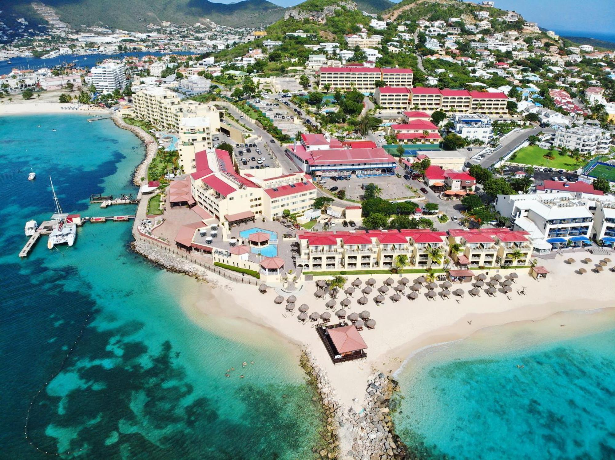 Simpson Bay Resort Marina & Spa Exterior photo Aerial view of the resort